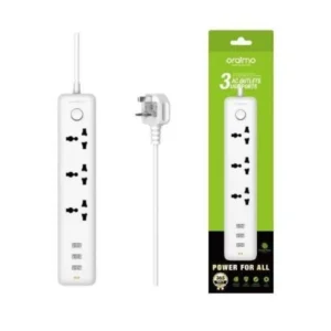 Oraimo OWS-U331 3 Sockets + 3 USB Power strip Extension