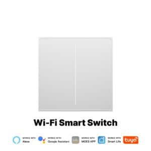 Star Feather Series WiFi Smart Switch Push Button With Neutral Light Scene 2in1 Switch