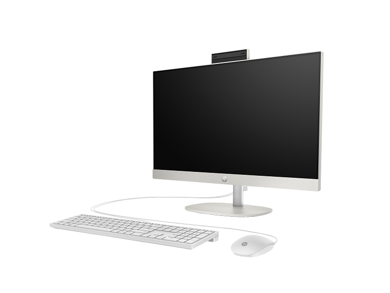 HP ALL-IN-ONE 24-CR0129NH DESKTOP PCKEY 13TH GENERATION INTEL COREI7 – 1355U PROCESSOR 16GB DDR4 RAM 512GB M.2 NVME SOLID STATE DRIVE (SSD) 23.8" INCHES SCREEN FHD 1920 X 1080 IPS DISPLAY INTEL IRIS XE GRAPHICS CAMERA BLUETOOTH WI-FI INTEGRATED INTEL GRAPHICS USB WIRED KEYBOARD AND MOUSE FREEDOS WHITE COLOR