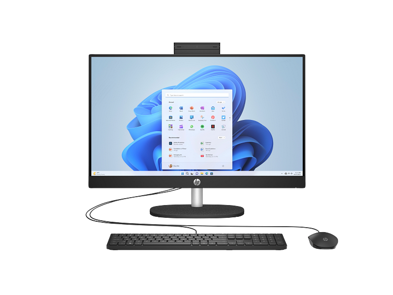 HP All-in-One 24-cr0063nh PC 13th Gen Intel® Core™ i3-1315U 1.2GHz up to 4.5GHz512GB PCIe® NVMe™ M.2 SSD 8GB DDR4-3200 MT/s (1x8GB)23.8 diagonal FHD (1920x1080) IPS TOUCHSCREEN Display Intel® UHD Graphics JET BLACK HP 125 USB BLACK WIRED KEYBOARD HP 125 USB BLACK WIRED MOUSEFREEDOS (B67FTEA)