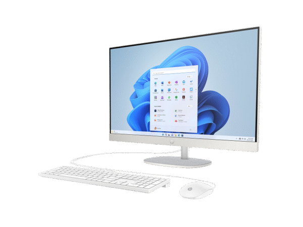 HP All-in-One 27-cr0025nh PC 13th Gen Intel Core™ i7-1355U 1.7GHz up to 5.0GHz512GB PCIe® NVMe™ M.2 SSD 16GB DDR4-3200 MT/s RAM (2x8GB)27 diagonal FHD (1920x1080) TOUCHSCREEN IPS Display Intel® Iris® Xᶱ Graphics 125 USB BLACK WIRED KEYBOARD HP 125 USB BLACK WIRED MOUSE JET BLACK FREEDOS (C0YF5EA)