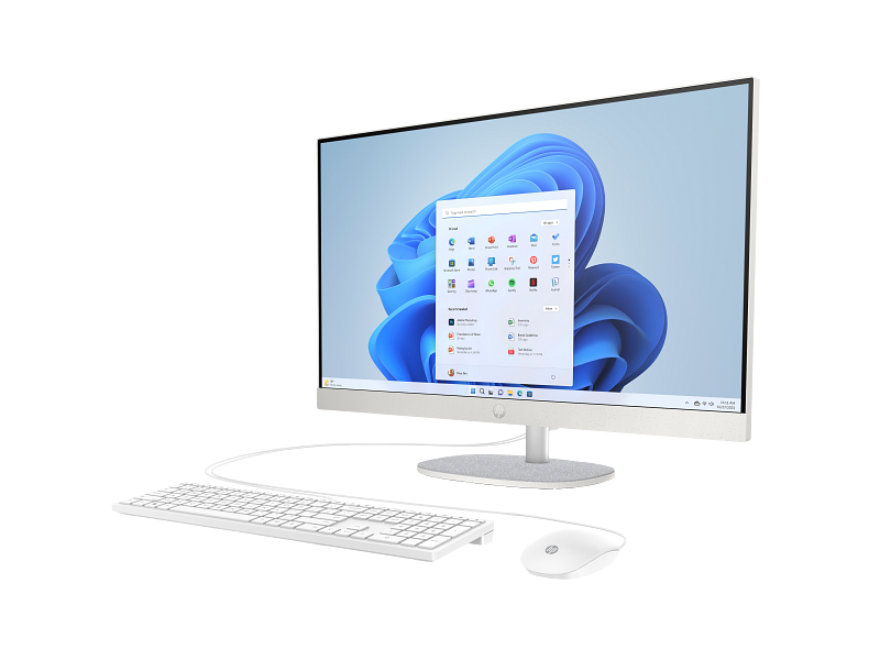 HP All-in-One 27-cr0025nh PC 13th Gen Intel Core™ i7-1355U 1.7GHz up to 5.0GHz512GB PCIe® NVMe™ M.2 SSD 16GB DDR4-3200 MT/s RAM (2x8GB)27 diagonal FHD (1920x1080) TOUCHSCREEN IPS Display Intel® Iris® Xᶱ Graphics 125 USB BLACK WIRED KEYBOARD HP 125 USB BLACK WIRED MOUSE JET BLACK FREEDOS (C0YF5EA)