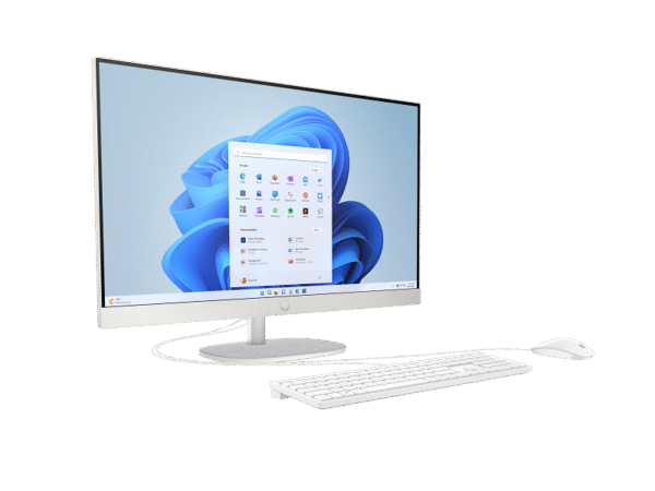 HP All-in-One 27-cr0025nh PC 13th Gen Intel Core™ i7-1355U 1.7GHz up to 5.0GHz512GB PCIe® NVMe™ M.2 SSD 16GB DDR4-3200 MT/s RAM (2x8GB)27 diagonal FHD (1920x1080) TOUCHSCREEN IPS Display Intel® Iris® Xᶱ Graphics 125 USB BLACK WIRED KEYBOARD HP 125 USB BLACK WIRED MOUSE JET BLACK FREEDOS (C0YF5EA)