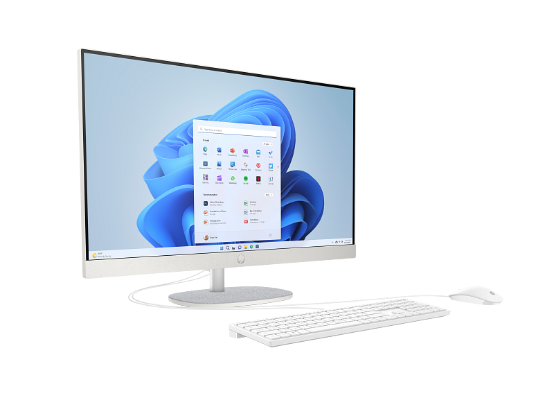 HP All-in-One 27-cr0025nh PC 13th Gen Intel Core™ i7-1355U 1.7GHz up to 5.0GHz512GB PCIe® NVMe™ M.2 SSD 16GB DDR4-3200 MT/s RAM (2x8GB)27 diagonal FHD (1920x1080) TOUCHSCREEN IPS Display Intel® Iris® Xᶱ Graphics 125 USB BLACK WIRED KEYBOARD HP 125 USB BLACK WIRED MOUSE JET BLACK FREEDOS (C0YF5EA)