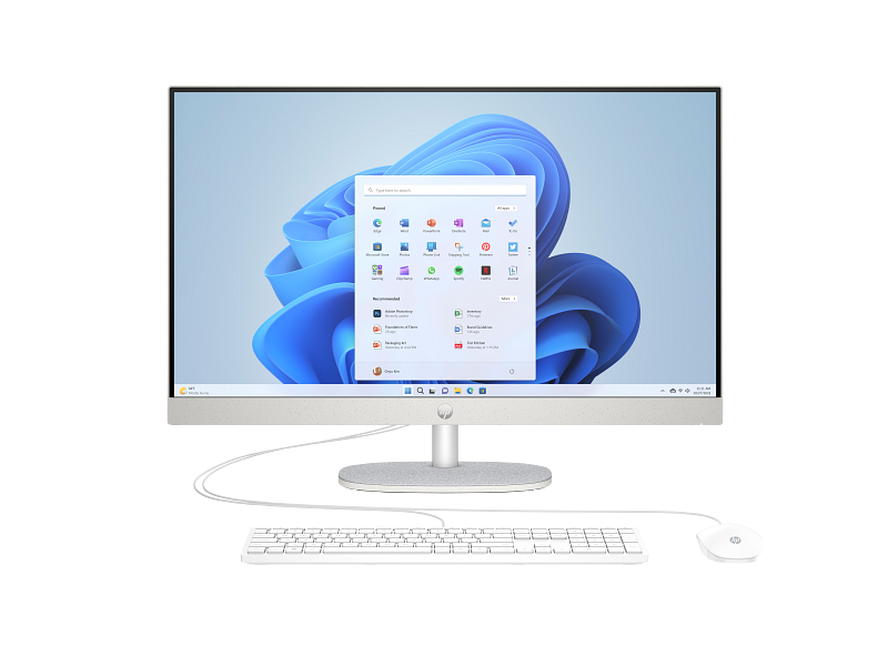 HP All-in-One 27-cr0025nh PC 13th Gen Intel Core™ i7-1355U 1.7GHz up to 5.0GHz512GB PCIe® NVMe™ M.2 SSD 16GB DDR4-3200 MT/s RAM (2x8GB)27 diagonal FHD (1920x1080) TOUCHSCREEN IPS Display Intel® Iris® Xᶱ Graphics 125 USB BLACK WIRED KEYBOARD HP 125 USB BLACK WIRED MOUSE JET BLACK FREEDOS (C0YF5EA)