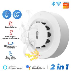 Tuya Wifi Wireless Smoke detector with Temperature & Humidity Monitor WL-228WTH
