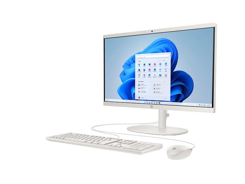 HP 22-dgoo9nh ALL IN ONE DESKTOP INTEL PENTIUM PROCESSOR N100 256SSD 8GB RAM 21.5 INCHES FHD PN: B13YBEA WHITE