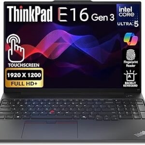LENOVO THINKPAD E16 G3 INTEL UTRA 5 225U 16GB 512 SSD 16.0 WUXGA SPILL RESISTANT BACKLIT KEYBOARD LAN (RJ 45) WLAN BT WIN 11 PRO