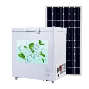 BD/BC-158 Solar battery Chest Freezer 158L Dc 12/24V with AC/DC Adaptor included Electronic thermostat