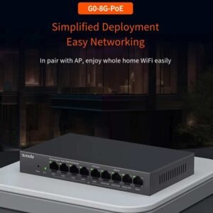 Tenda 9 Port Gigabit Ethernet PoE Router G0-8G-PoE