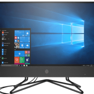 HP ALL-IN-ONE B6YN4ET#BH5 HP 200 G4 1235U (up to 4.4 GHz with Intel Turbo Boost Technology 12 MB L3 cache 10 cores 12 threads) 512 GB Intel PCIe NVMe™️ SSD 8GB DDR4-3200 MHz RAM (1 x 8 GB) (Transfer rates up to 3200 MT/s.) 60.5 cm (21.5") diagonal, FHD (1920 x 1080) VA three-sided micro-edge anti-glare 250 nits 72% NTSC Realtek RTL8822CE 802.11a/b/g/n/ac (2x2) Wi-Fi and Bluetooth 5 wireless card (MU-MIMO supported) Integrated 10/100/1000 GBE LAN Jet black HP 225 Black Wired Keyboard and mouse combo 720p HD camera with integrated digital microphone Dual 2 W speakers 65 W Smart AC power adapter Windows 11