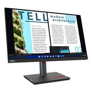 Lenovo ThinkVision P24h-30 Monitor* (63B3GAR6US): 23.8" QHD (2560x1440) IPS display Response Time 4ms 60Hz Refresh Rate Tilt Swivel Pivot Height Adjust Stand Connectivity 4x USB 3.2 Gen 1x USB-C 3.2 Gen 1 1x HDMI 1x DP 1.4 1x DP Out 1x RJ45 Ethernet Ports eyesafe Display 2.0 TÜV Low Blue Light (Hardware solution) HDR10 Compliance