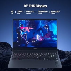 HP Omen 16 Gaming Laptop 16-ap0053dx 2.4ghz AMD Ryzen9-8940HX (16 Cores 32 Threads 64MB L3 Cache 5.3GHz Max Turbo Frequency) 1TB NVMe PCIe M.2 GEN4x4 SSD 32GB RAM DDR5 5600MHz 16.1" FHD+ (1920 x 1200) 144Hz refresh rate 3ms response time IPS anti-glare Low Blue Light 300 nits RGB Backlit Keyboard 8GB NVIDIA GeForce RTX 5060 RTX GDDR6X Graphics