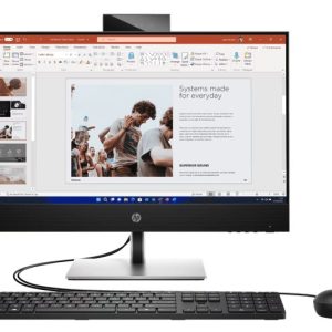 HP PRO ONE 440 G9 ALL-IN-ONE INTEL CORE I5 PROCESSOR SPEED: UP TO 4.8GHZ 13TH GEN 256GB SOLID STATE DRIVE 16GB DDR4 RAM 23.8” FHD DISPLAY HP BLACK WIRED KEYBOARD AND MOUSE WEBCAM,BLUETOOTH WIFI FREEDOS 9J162PC