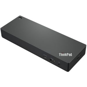 Lenovo ThinkPad Thunderbolt 4 Workstation Dock*: 300W USB-C 3.2 Gen 2 USB-A 3.1 Gen 1 with Power Share DisplayPort 1.4 HDMI 2.0b 2 x Thunderbolt 4 USB-C Multifunction DisplayPort Dual USB-A 3.1 Gen 1 Gigabit Ethernet RJ45 Power