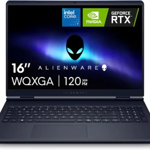 Dell Alienware Aurora 16 (Next-gen gaming · Alienware Aurora series) – High-performance gaming laptop for competitive and AAA titlesIntel Core 7 240H (14th Gen) base 2.50GHz up to 5.20GHz 16GB DDR5-5600 (2×8GB UPGRADABLE) 1TB PCIe Gen4 NVMe SSD (UPGRADABLE) 16-inch WQXGA (2560×1600) 120Hz DISPLAY NVIDIA GeForce RTX 5050 8GB GDDR7 DEDICATED ALIENWARE ADVANCED THERMALS RTX GRAPHICS BACKLIT KEYBOARD Windows 11 PN: DJ2GZF4