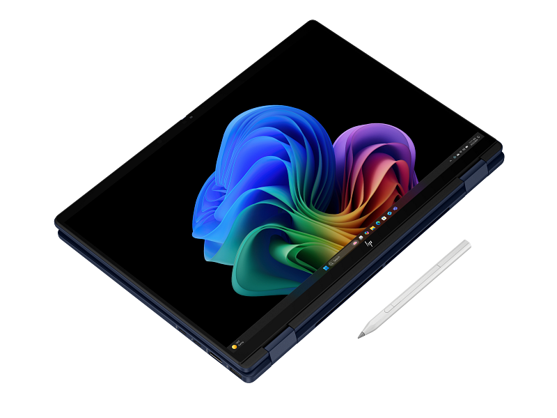 HP OmniBook X Flip 2-in-1 Laptop Next Gen AI 14-fm0009nia Intel Core Ultra 7 256V 16 GB LPDDR5x-8533 MT/s (onboard) 1 TB PCIe Gen4 NVMe M.2 SSD 14.0" Touch Screen Full-size Backlit Win 11 Atmospheric blue aluminum C1RD0EA