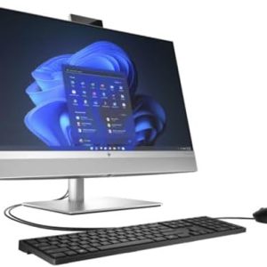 HP EliteOne 870 G9 All-in-One (Enterprise workstation · premium business AIO) – Intel Core i5-14500 (14th Gen) 16GB DDR5 RAM 256GB PCIe NVMe SSD 27" QHD (2560×1440) IPS Display Intel UHD Graphics 770 Built-in Webcam + Speakers + Microphone Wi-Fi 6 FINGERPRINT READER Wired Keyboard & Mouse Included Windows 11 Pro Black PN: B02XYUA#ABA