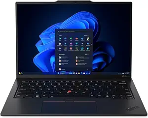 Lenovo ThinkPad X1 Carbon Gen 12 (Executive ultralight · ThinkPad flagship) – Intel Core Ultra 7 155U (Series 1) base 1.70GHz up to 4.80GHz 32GB LPDDR5X ONBOARD – NON-UPGRADABLE 512GB SSD NVMe PCIe Gen4 14-inch 1920×1200 IPS BACKLIT KEYBOARD FINGERPRINT READER Windows 11 Pro Eclipse Black PN: 21KC0046US