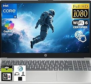 HP 15-FD0132WM: INTEL CORE Tm i3-N305Upto 3.8GHz 256GB NVME SSD 8GB DDR4UPGRADABLE RAM 15.6" FHD DISPLAY FINGERPRINT READER HDMI WIN 11 HOME COLOR: NATURAL SILVER