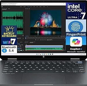 HP OmniBook 14-fh0000nia Ultra Flip AI PC x360 Regis 24C2 Ultra 7-258V (8C) 47 NPU TOPs 32GB 8533 LPDDR5X on-board 1TB PCIe Gen4 Performance Intel Arc Graphics Touch/14.0 2.8K (2880x1800) OLED Low Blue Light VRR 120Hz 400 nits OST W11H6 NG PRE SL AF PPP Athmospheric Blue B67D9EA