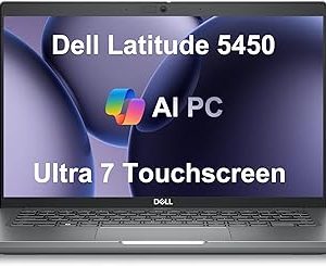 Dell Latitude 5450 (Enterprise productivity · Latitude series) – Secure corporate laptop for managed IT environments Intel Core Ultra 7 155U (Series 1) base 1.70GHz up to 4.80GHz 16GB DDR5 (UPGRADABLE) 256GB PCIe NVMe SSD (UPGRADABLE) 14-inch FHD (1920×1080) IPS display BACKLIT KEYBOARD Wi-Fi 6E Thunderbolt 4 vPro-class platform Windows 11 Pro TITAN GRAY PN: FY3301