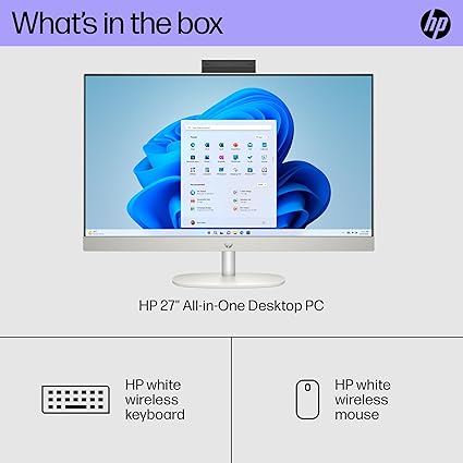 HP 27-CR2067 All-in-One (Business AIO · large-screen deployment for front desk admin & enterprise use) – Intel Core Ultra 7 255U Processor 32GB DDR5 RAM 1TB PCIe NVMe SSD 27