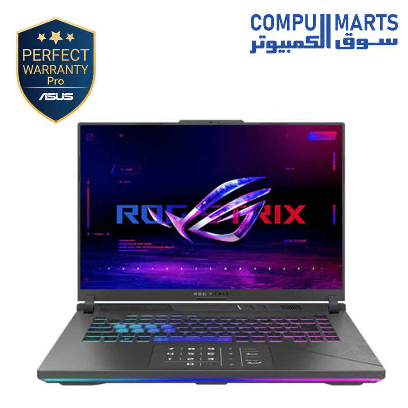 ASUS ROG Strix G16 Intel Core i9-14900HX 16GB RAM 1TB PCIe Gen4 SSD RTX 5070 8GB Windows 11 16″ FHD Display 90NR0L92-M005Y0