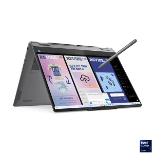 Lenovo Yoga 7 2-in-1 14ILL10 (83JQ00BLUE) 14” 2.8K OLED Touch Intel Core Ultra 7 16GB LPDDR5x RAM 512GB SSD PCIe 4.0 Intel Arc Graphics Windows 11 Home Wi-Fi 7 Convertible 360° Luna Grey"