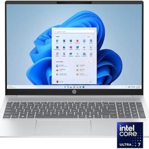 HP OMNIBOOK 5 LAPTOP AI PC 16-af1024nia intel core ultra 7 255u (up to 5.2GHz)512SSD 16GB RAM 16 BACKLIT KEYBOARD WITH NUMERIC KEYPAD UP TO 13 HOURS BATTERY LIFE GLACIER SILVER COLOUR WINDOWS 11 HOME PN: D2QL4EA