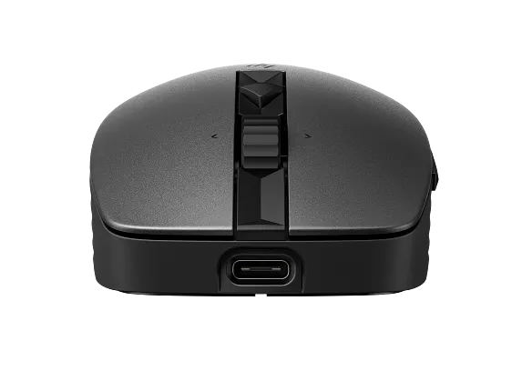 HP 710 Rechargeable Silent Bluetooth Mouse (Flagship premium mouse · executives / multi-device professionals) –BLUETOOTH 5.0 + USB DONGLE SILENT CLICK DESIGN MULTI-DEVICE SUPPORT (UP TO 3 DEVICES) FAST CHARGING UP TO 90 DAYS BATTERY LIFE TRACKS ON GLASS BLACK PN: 6E6F2AA
