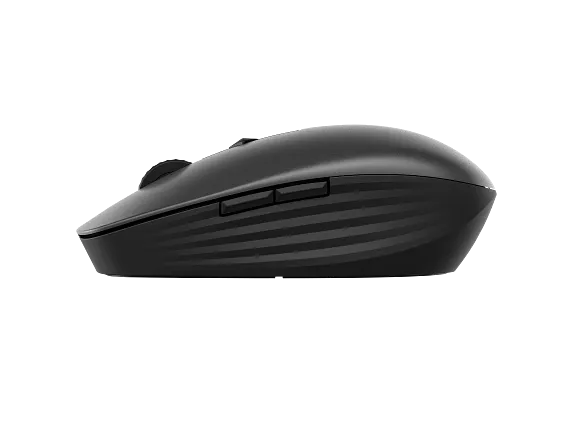 HP 710 Rechargeable Silent Bluetooth Mouse (Flagship premium mouse · executives / multi-device professionals) –BLUETOOTH 5.0 + USB DONGLE SILENT CLICK DESIGN MULTI-DEVICE SUPPORT (UP TO 3 DEVICES) FAST CHARGING UP TO 90 DAYS BATTERY LIFE TRACKS ON GLASS BLACK PN: 6E6F2AA