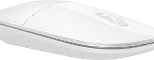 HP Z3700 Wireless Mouse (Slim premium wireless mouse · stylish workspace setup) –2.4GHz WIRELESS USB NANO RECEIVER (STORES INSIDE MOUSE) BLUE LED OPTICAL SENSOR UP TO 16 MONTHS BATTERY LIFE PLUG & PLAY Works on Multiple Surfaces CERAMIC WHITE PN: 171D8AA