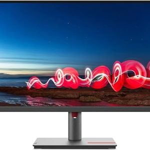 LENOVO THINKVISION 27 INCH MONITOR - T27i-30 FLAT PANEL MONITOR MTM # 63A4-MAT1UK 27” INCHES IN-PLANE SWITCHING SCREEN WITH 1920 X 1080 FHD RESOLUTION VIVID IMAGE WITH 99% SRGB COLOR EYE-CARING DISPLAY WITH NATURAL LOW BLUE LIGHT HDMI DISPLAY PORT VGA USB HUB BLACK COLOR ERGONOMIC STAND WITH LIFT TILT SWIVEL AND PIVOT FUNCTION ADJUSTS TO YOUR FAVORITE POSITIONS