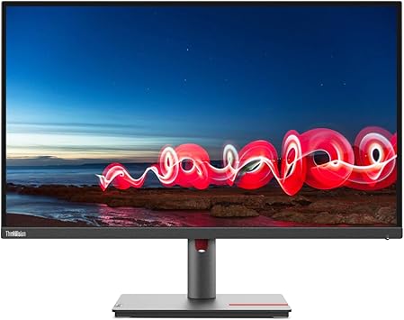 LENOVO THINKVISION 27 INCH MONITOR - T27i-30 FLAT PANEL MONITOR MTM # 63A4-MAT1UK 27” INCHES IN-PLANE SWITCHING SCREEN WITH 1920 X 1080 FHD RESOLUTION VIVID IMAGE WITH 99% SRGB COLOR EYE-CARING DISPLAY WITH NATURAL LOW BLUE LIGHT HDMI DISPLAY PORT VGA USB HUB BLACK COLOR ERGONOMIC STAND WITH LIFT TILT SWIVEL AND PIVOT FUNCTION ADJUSTS TO YOUR FAVORITE POSITIONS