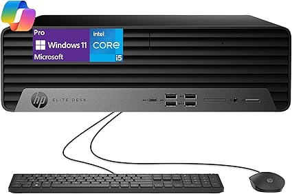 HP ELITE SFF 600 G9 DESKTOP PC INTEL CORE I5-13500 UPTO 4.8GHz 14 CORES INTEL UHD GRAPHICS 770 8GB DDR5-4800 MHZ RAM 512GB PCIE NVME SSD HP 655 WIRELESS KEYBOARD AND MOUSE COMBO DVD-WRITER VGA BLUETOOTH WI-FI HP SECURITY MANAGEMENT (HP SURE ADMIN HP SURE CLICK HP SURE SENSE HP SURE START ETC) WINDOWS 11 HOME