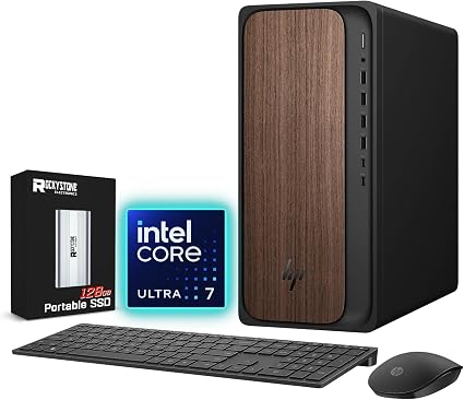 HP OMNIDESK TOWER DESKTOP AI PC (B8QJ7PA) INTEL CORE ULTRA 5-265 INTEL UHD GRAPHICS 16GB DDR5 RAM 512GB SSD HP USB WIRED KEYBOARD AND MOUSE WINDOWS 11 PRO (NO MONITOR)