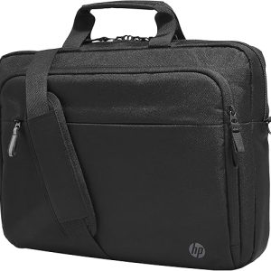 HP Professional 15.6" Laptop Bag (Business laptop bag · office professionals / executives) –FITS LAPTOPS UP TO 15.6" PADDED LAPTOP SECTION MULTIPLE COMPARTMENTS SHOULDER STRAP + CARRY HANDLE Durable Daily Carry BLACK PN: 500S7AA