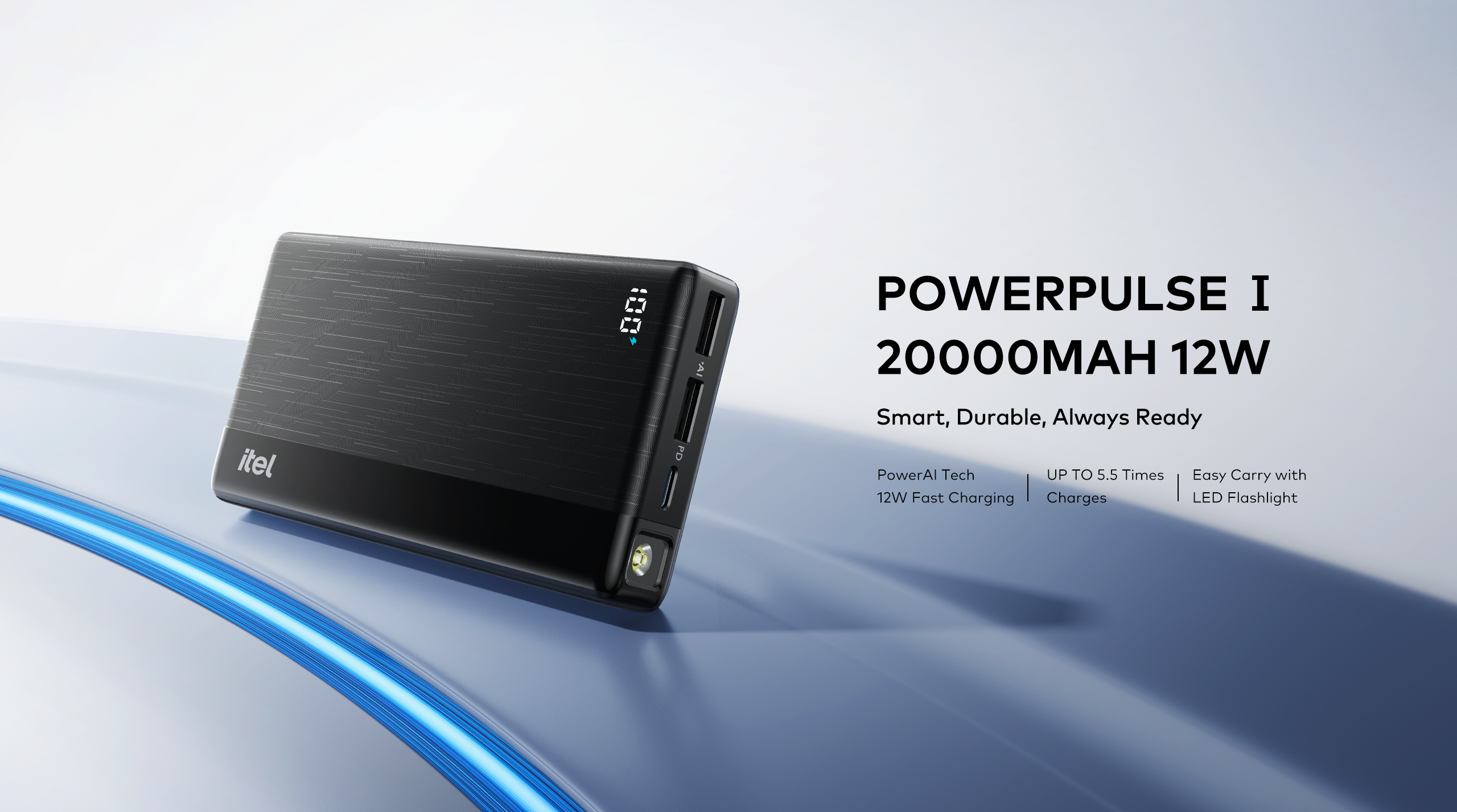 itel Power Bank 20000mah 12w Power AI