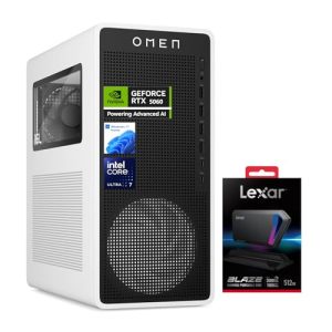 HP OMEN 16L GAMING DESKTOP PC INTEL Ci7-14700F INTEL UHD GRAPHICS NVIDIA GEFORCE RTX 3050 8GB DEDICATED CARD 16GB DDR5-5600 MHz (1 X 16GB) 512GB PCIE NVME SSD WIFI BLUETOOTH WINDOWS 11 PRO