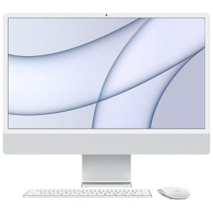 Key Features Processor: Apple M4 Chip CPU: 8-Core CPU GPU: 8-Core GPU Neural Engine: 16-Core Apple Neural Engine Operating System: macOS Sequoia Memory: 16GB Unified Memory Storage: 256GB SSD Display: 24-inch Retina 4.5K Display Colour Options: Blue, Green, Pink, Silver Release Year: 2024 Performance Apple M4 processor 8-Core CPU 8-Core GPU 16-Core Neural Engine Optimized for: Apple Intelligence Office productivity Content creation Graphic design Photo editing Video conferencing Everyday multitasking Memory & Storage 16GB Unified Memory 256GB SSD Unified memory architecture provides high bandwidth and low latency for smooth performance. Display 24-inch Retina 4.5K Display Resolution: 4480 × 2520 IPS Technology P3 Wide Colour True Tone 500 nits Brightness Supports one billion colours Graphics Apple 8-Core GPU Ideal for: Office applications Creative workloads Multimedia Photo editing Light video editing Camera & Audio 12MP Center Stage Camera Desk View support Studio-quality three-microphone array Six-speaker sound system with Spatial Audio and Dolby Atmos Connectivity Wi-Fi 6E Bluetooth® 5.3 Gigabit Ethernet (included with the power adapter on supported configurations) Ports 2 × Thunderbolt / USB 4 (base configuration) 3.5 mm Headphone Jack Security Touch ID (with included Magic Keyboard) Secure Enclave Secure Boot Hardware encryption Included Accessories Magic Keyboard with Touch ID Magic Mouse USB-C Charging Cable Power Adapter Dimensions & Weight Dimensions (H × W × D): 461 × 547 × 147 mm Weight: Approximately 4.4 kg Ideal For Business professionals Students Home users Small businesses Remote workers Content creators Benefits Apple M4 chip delivers faster performance and AI capabilities. 16GB unified memory improves multitasking and responsiveness. Brilliant 4.5K Retina display with excellent colour accuracy. Ultra-thin, elegant all-in-one design. High-quality camera, speakers, and microphones for meetings and entertainment. Energy-efficient architecture with quiet operation. Specifications Summary Feature Specification Model Apple iMac 24-inch (2024) Processor Apple M4 Chip CPU 8-Core CPU GPU 8-Core GPU Neural Engine 16-Core Memory 16GB Unified Memory Storage 256GB SSD Display 24-inch Retina 4.5K (4480 × 2520) Operating System macOS Sequoia Wireless Wi-Fi 6E, Bluetooth 5.3 Ports 2 × Thunderbolt / USB 4, 3.5 mm Audio Authentication Touch ID Release Year 2024