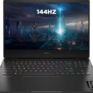 HP OMEN 16-n0023dx Gaming Laptop (Premium gaming laptop · gamers / creators / power users) –AMD Ryzen 7 6800H Processor 16GB DDR5 RAM (UPGRADABLE) 512GB PCIe NVMe M.2 SSD (UPGRADABLE) 16.1" FHD (1920×1080) IPS Display 144Hz REFRESH RATE NVIDIA GeForce RTX 3060 6GB DEDICATED GRAPHICS 4-ZONE RGB BACKLIT KEYBOARD Wi-Fi 6E + Bluetooth 5.2 Windows 11 Home Mica Silver PN: 6A8H3UA#ABA