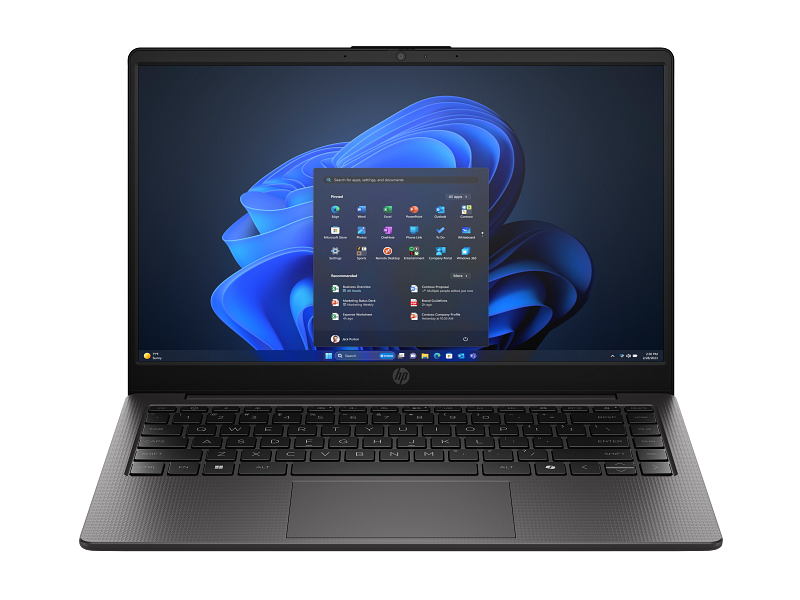 HP 240R G10 Notebook PC – Intel® Core™ 3-100U 8GB DDR4 RAM 512GB PCIe Gen4 NVMe SSD 14" HD Display FreeDOS Dark Ash Silver (Part No. C80YYAT)