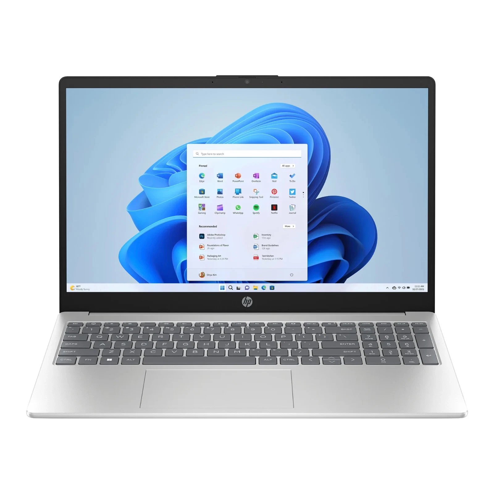 HP 15-fd0150wm Notebook PC (Everyday productivity laptop · professionals / office users / multitasking) –Intel Core i5-1334U Processor (up to 4.60GHz, 10 Cores) 8GB DDR4-3200 RAM (UPGRADABLE) 512GB PCIe NVMe SSD (UPGRADABLE) 15.6