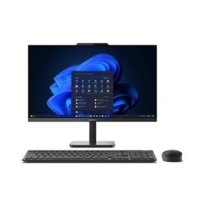 Lenovo V100-24 All-in-One Intel Processor N100 8GB DDR4 (Upgradeable to 16 GB) 512 GB PCle NVMe M.2 SSD 23.8" Non-Touch Screen FreeDOS Eclipse Black 13JA001EUM