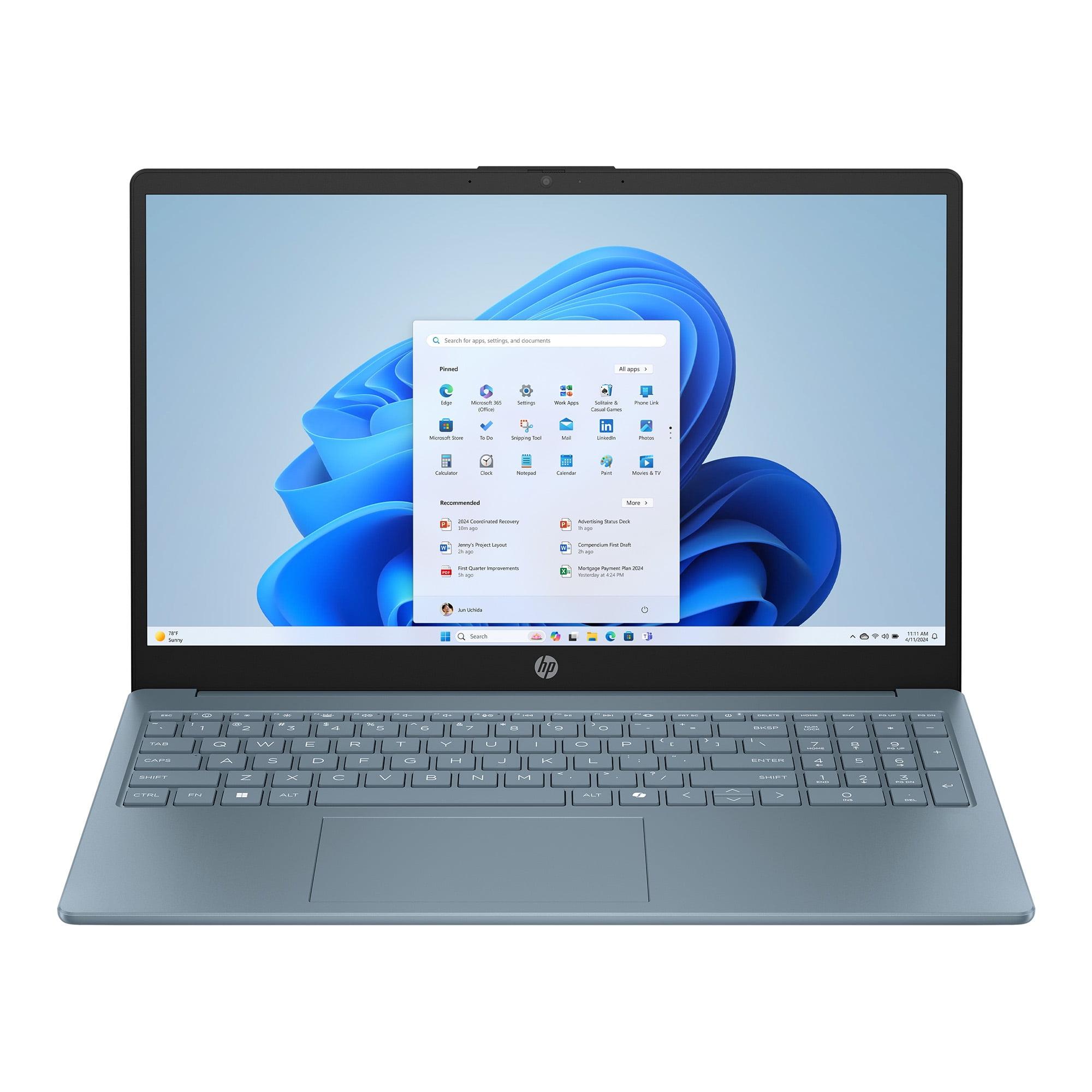 HP 15-fd0082wm Notebook PC Intel Processor N200 (4 Cores, up to 3.70GHz) 4GB DDR4-3200 RAM  128GB UFS Storage  15.6