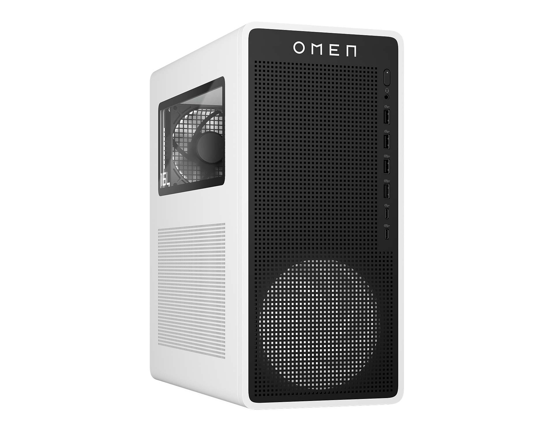 HP OMEN 16L Gaming Desktop TG03-0007 (High-performance gaming desktop · gamers / creators / power users) – Intel Core i7-14700F Processor 16GB DDR5 RAM (UPGRADABLE) 1TB PCIe NVMe SSD (UPGRADABLE) NVIDIA GeForce RTX 5060 8GB DEDICATED GRAPHICS Wi-Fi 6E + Bluetooth 5.3 PANDA METAL USB WIRED KEYBOARD & MOUSE INCLUDED Windows 11 Home PN: C0DR3AA#ABA
