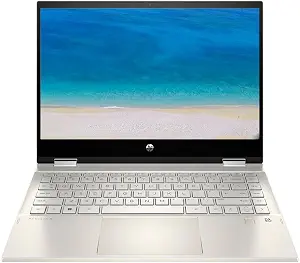 HP Pavilion x360 14-dw1013dx 2-in-1 (Convertible productivity laptop · students / professionals / flexible everyday use) Intel Core i5-1135G7 Processor (11th Gen, up to 4.20GHz) 8GB DDR4-3200 RAM (UPGRADABLE) 256GB PCIe NVMe SSD (UPGRADABLE) 14" FHD (1920×1080) IPS TOUCHSCREEN Display Intel Iris Xe Graphics 360° CONVERTIBLE 2-IN-1 DESIGN Wi-Fi 5 + Bluetooth 5.0 FINGERPRINT READER Windows 11 Home Warm Gold PN: 7Y982UA#AB