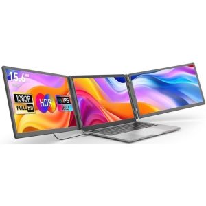 V2COM Z4 Pro Working Station 2 – Portable Triple-Screen