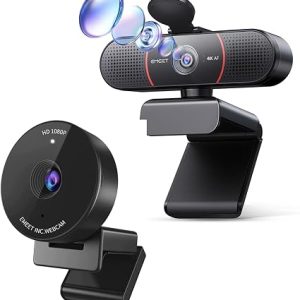 EMEET SmartCam C960 USB Webcam (E3104111) Full HD 1080P Webcam 1/2.7” CMOS Sensor 1080p @ 30fps 90° Field of View Fixed Focus Dual Omni-Directional Noise-Cancelling Microphones Up to 2.4m Microphone Pickup Auto Light Correction USB 2.0 USB-A Connectivity Physical Privacy Cover 1/4” Tripod Thread Plug & Play EMEETLINK Support Zoom Microsoft Teams Webex & Skype Compatible